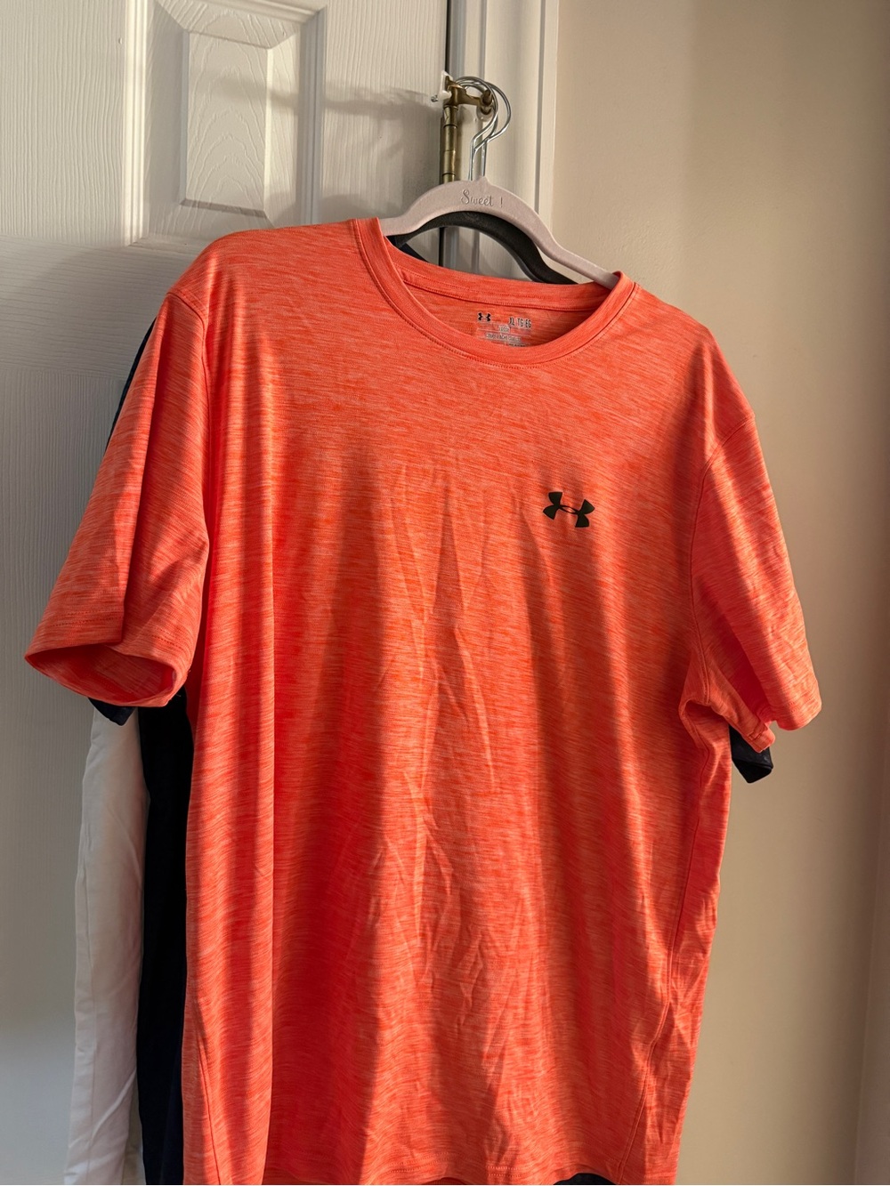 Under Armour Men's Neon Orange Heather Performance Tee